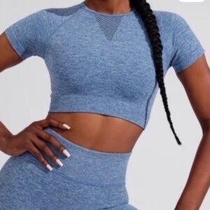 Buffbunny Recharge Seamless Crop Top - Pacific